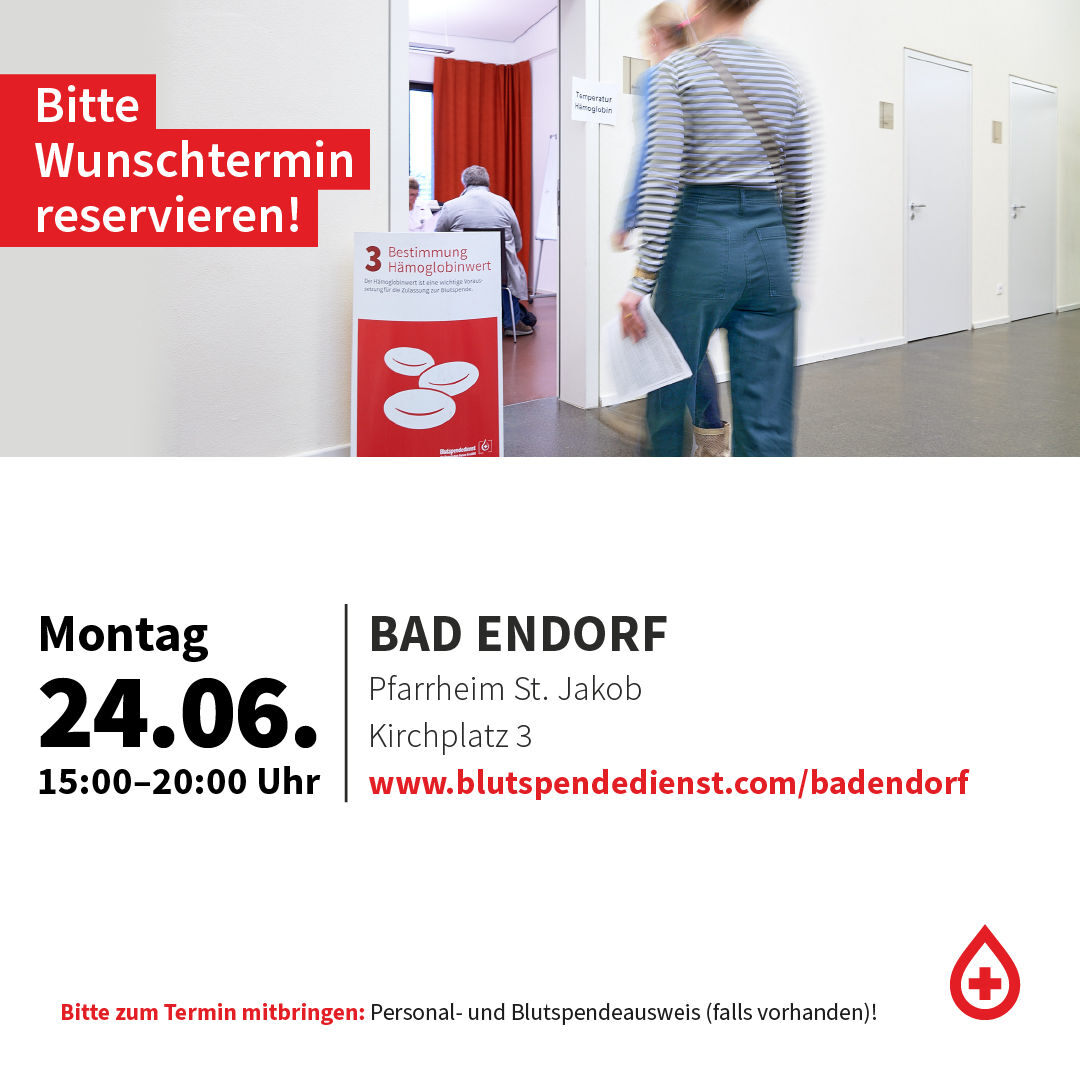 Blutspende Juni 2024
